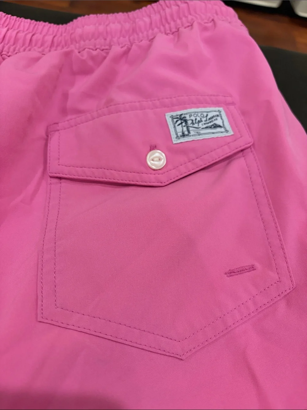 Polo by Ralph Lauren Pink Swim Shorts with Drawstring